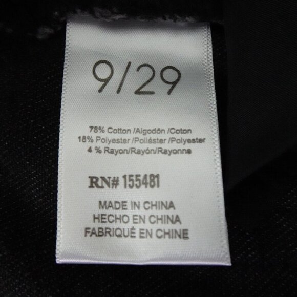 Rhinestone Jeans Simple Society Size 9 Gray Button Fly Cropped Straight Frayed - Picture 9 of 10